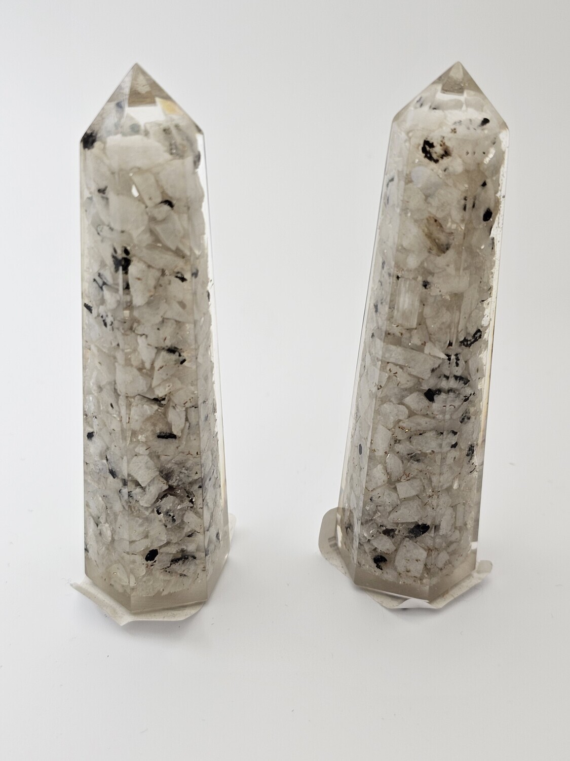 4&quot; Rainbow Moonstone Orgone Obelisk