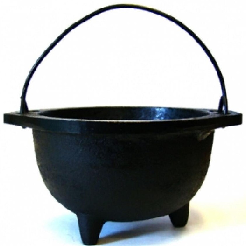 Cast Iron Cauldron 6&quot;D