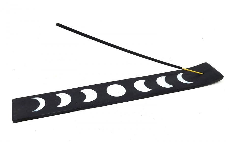 10&quot; Moon Phase Black Wood Ash Catcher