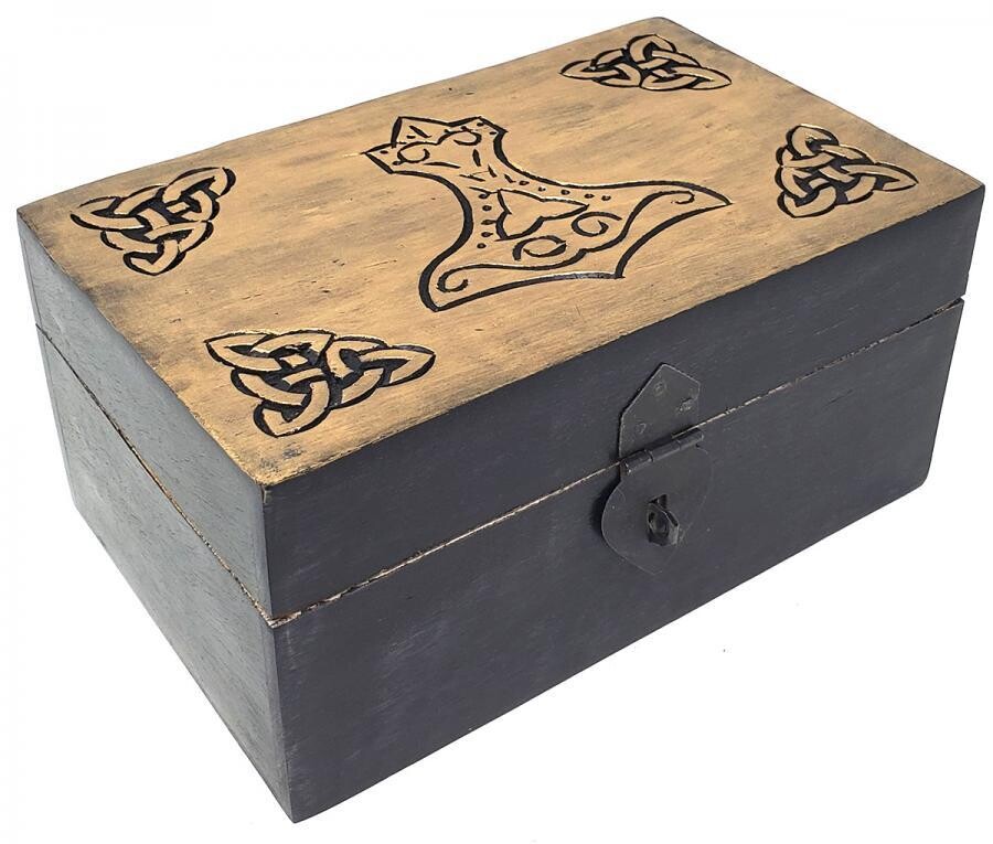 8&quot; Thor&#39;s Hammer Handcrafted Box