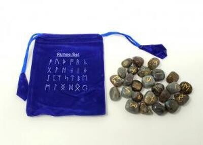 Labradorite Rune Set w/ Card