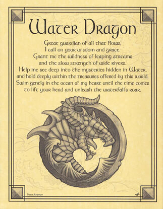 Water Dragon Poster