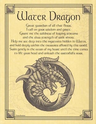 Water Dragon Poster