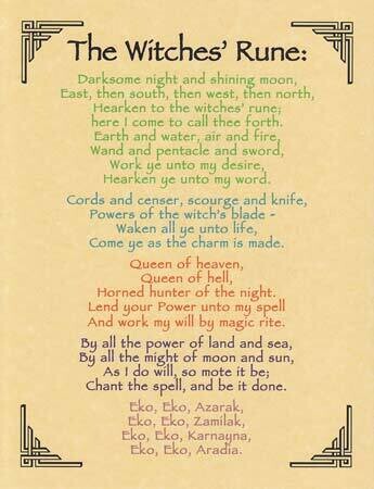 Witches&#39; Rune Poster