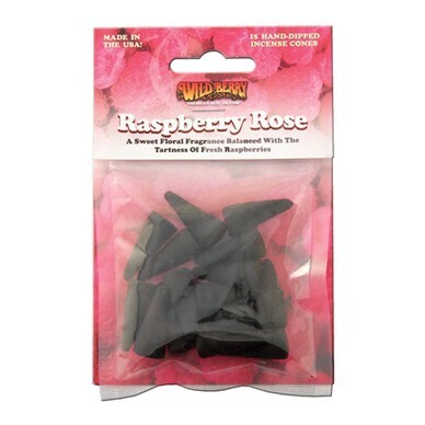 Raspberry Rose Wild Berry Incense Cones