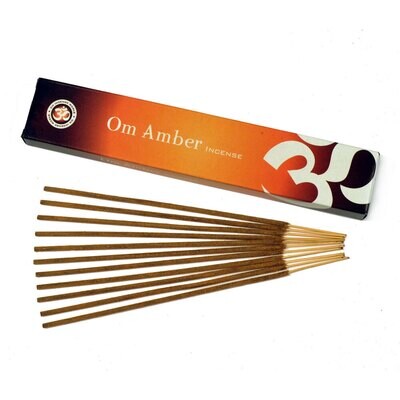 Amber Om Incense Sticks
