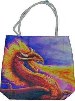 17&quot; Fire Dragon Tote Bag