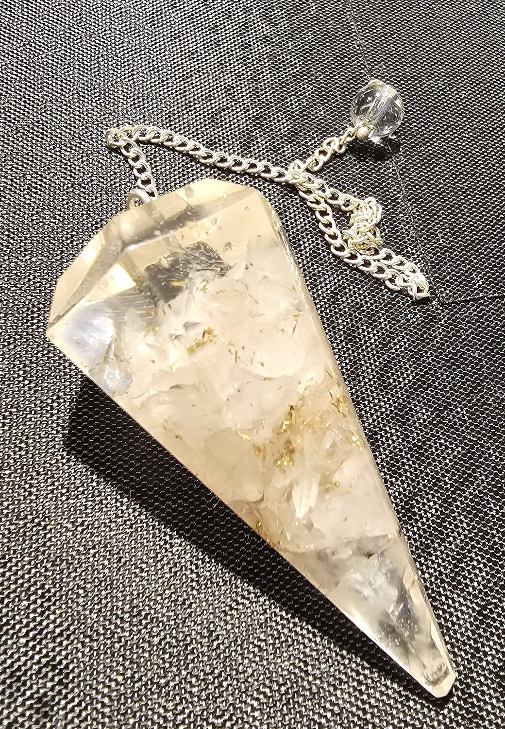 Rose Quartz Orgone Hexagon Pendulum