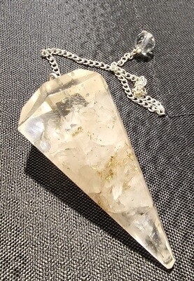 Rose Quartz Orgone Hexagon Pendulum