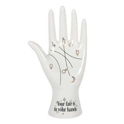 8&quot; White Palmistry Hand