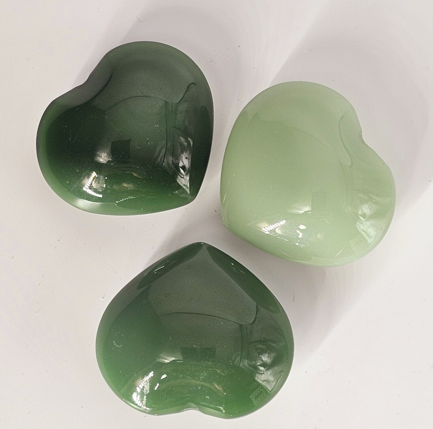 1.5&quot; Green Jade Heart