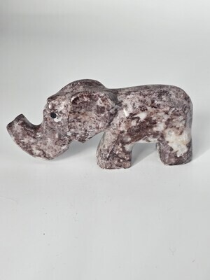 Red Zebra Jasper Elephant