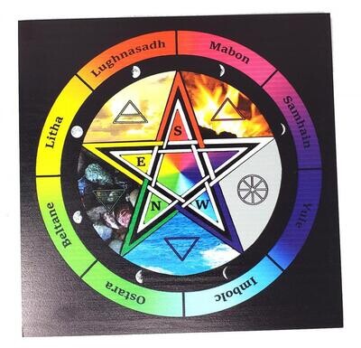 Pentagram Pendulum / Altar Board 8&quot;