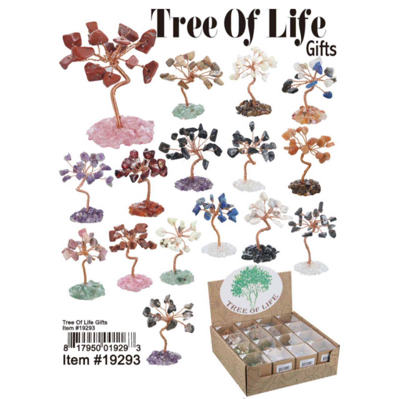 Tree Of Life Various Gemstone Mini Trees