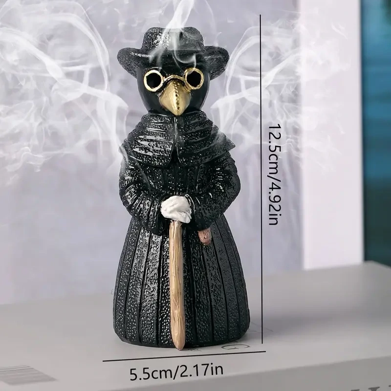 5&quot; Plague Doctor Incense Cone Burner
