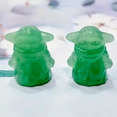 0.8&quot; Green Aventurine Yoda