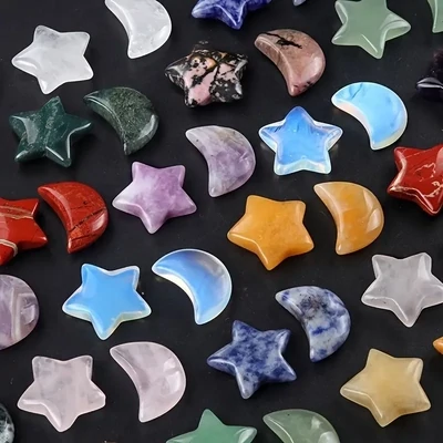 0.7&quot; Mini Moon &amp; Star