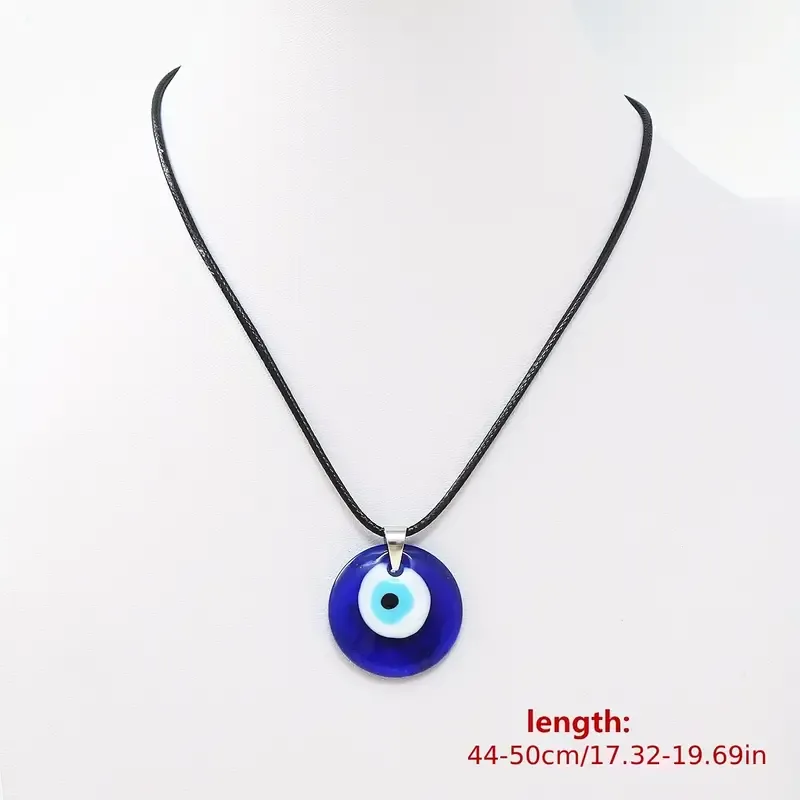 Evil Eye Cord Necklace w/ Pendant