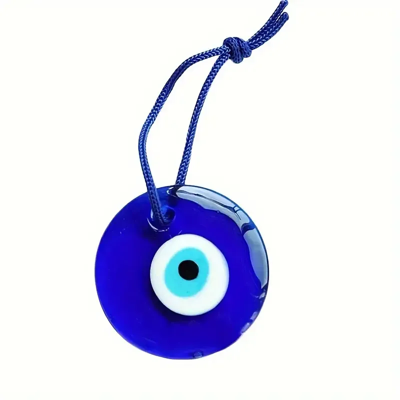 Glass Evil Eye 1.57&quot; Round