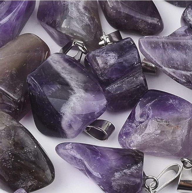 Amethyst Tumble Pendant