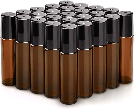 Brown 10ml Essential Oil Roll-On Bottle
