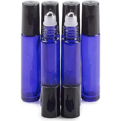 Blue 10ml Essential Oil Roll-On Bottle