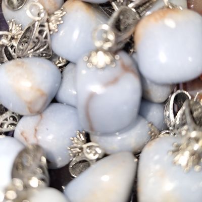 Angelite Tumble Pendant