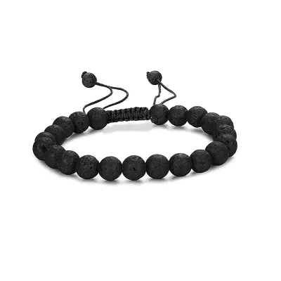 8 mm Lava Stone Slide Bracelet