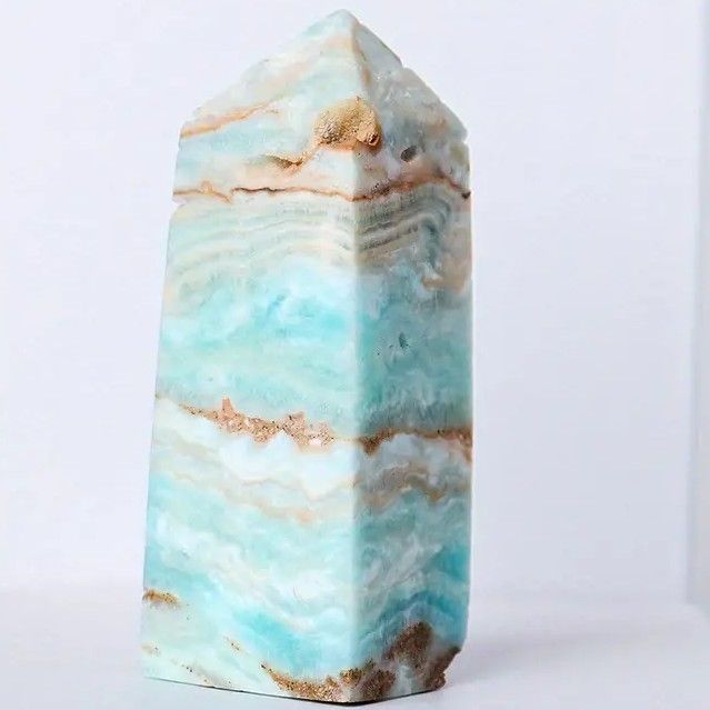 1.75&quot; Hemimorphite / Caribbean Calcite Tower