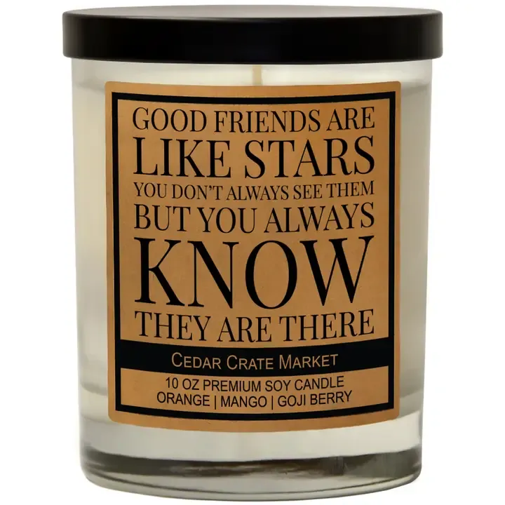 Good Friends Are Like Stars (soy)