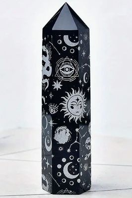 3.5 - 4&quot; Obsidian Celestial Tower