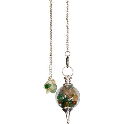 Glass Sephoroton Green Aventurine &amp; Citrine Chips - Prosperity