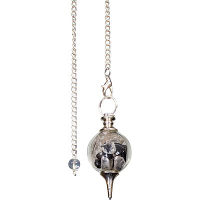 Glass Sephoroton Hematite &amp; Crystal Chips - Purifying