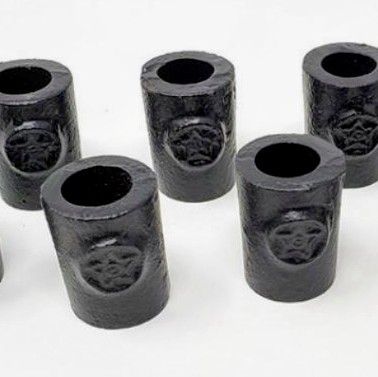 Pentacle Cast Iron Chime Candle Holder