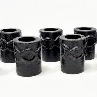 Triple Moon Cast Iron ChimeCandle Holder 1.25&quot;H x 1&quot;W
