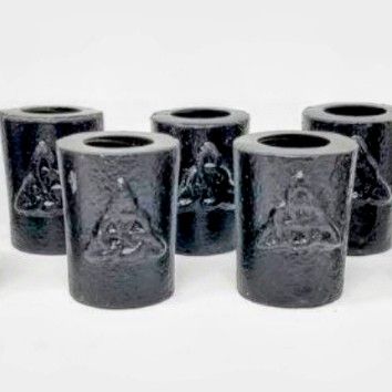 Triquetra Cast Iron Chime Candle Holder
