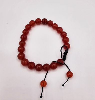 8 mm Carnelian Slide Bracelet