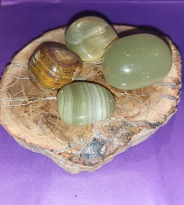 Green Aragonite Tumble