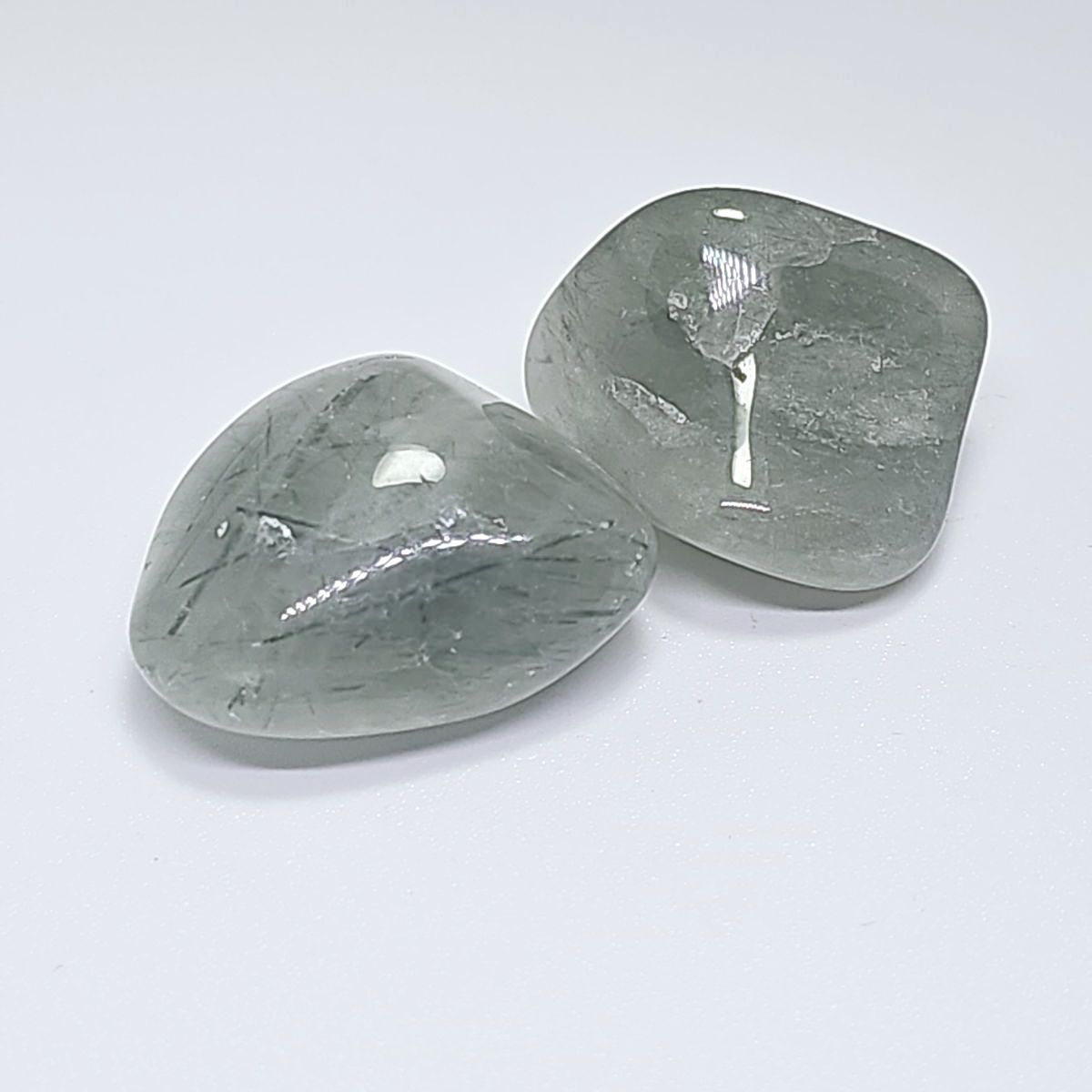 Green Rutilated Quartz Tumble
