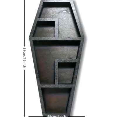 15&quot; Black Coffin Shelf