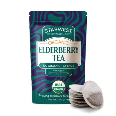 Elderberry Organic Tea (20 Bags, 1.4 oz/40g)