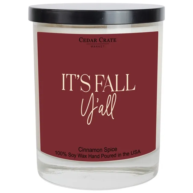 It&#39;s Fall Y&#39;all (Colored Luxury Soy Candle)