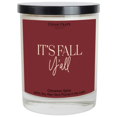 It&#39;s Fall Y&#39;all (Colored Luxury Soy Candle)