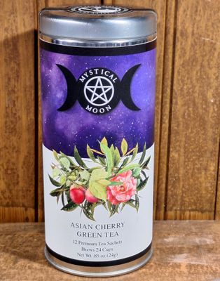 Asian Cherry Blossom Green Tea In A Tin (12 ct)