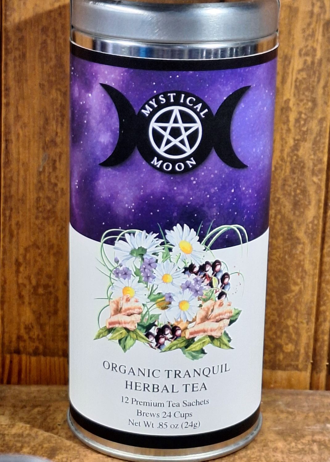 Organic Tranquil Herbal Tea In A Tin (12 ct)