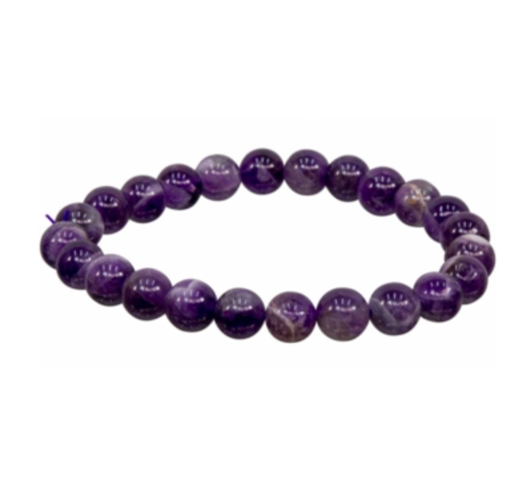 8 mm Chevron Amethyst Bracelet