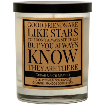 Good Friends Are Like Stars You Don't Always See Them But You Always Know They Are There (soy)