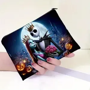 9" N.B.C. Jack &amp; Sally Crowns &amp; Roses Accessory Bag