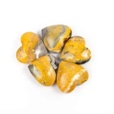 2" Bumblebee Jasper Heart