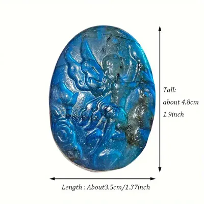 Labradorite Angel Carving